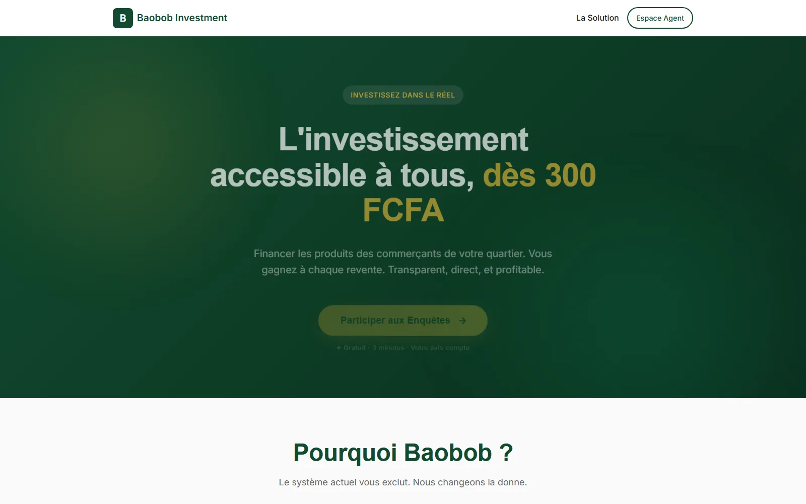 Baobob Investment